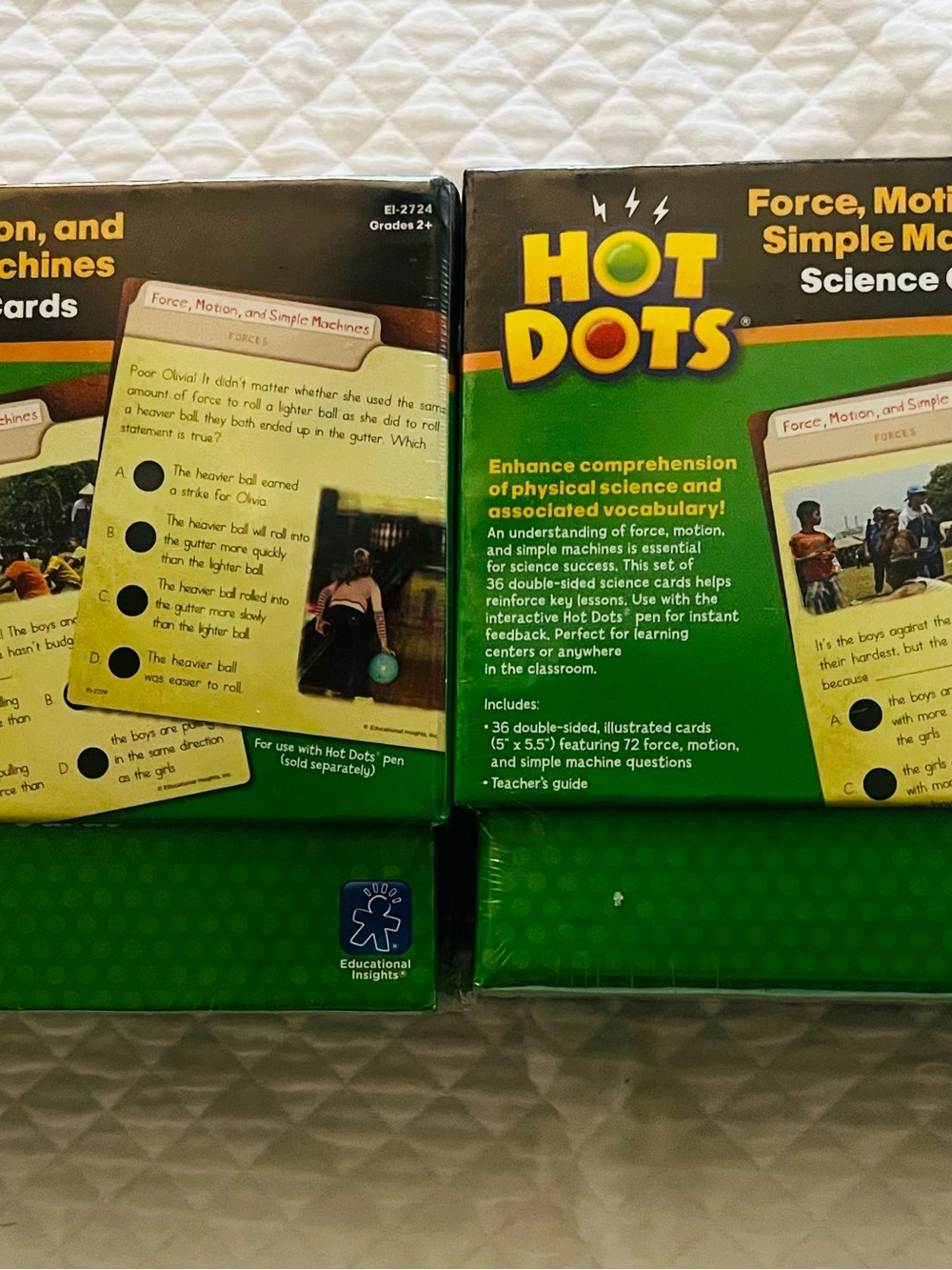 Educational Insights Hot Dots Science Cards 2 Set Grades 2+ Human Body STEM